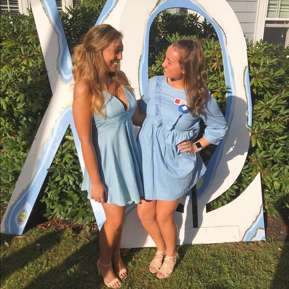 Lulus blue tie dress - Picture 5 of 5